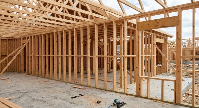 Basement Wall Framing in Wilmington, NC